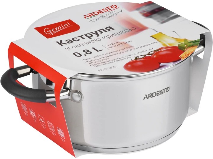 Каструля Ardesto Gemini Salerno скл