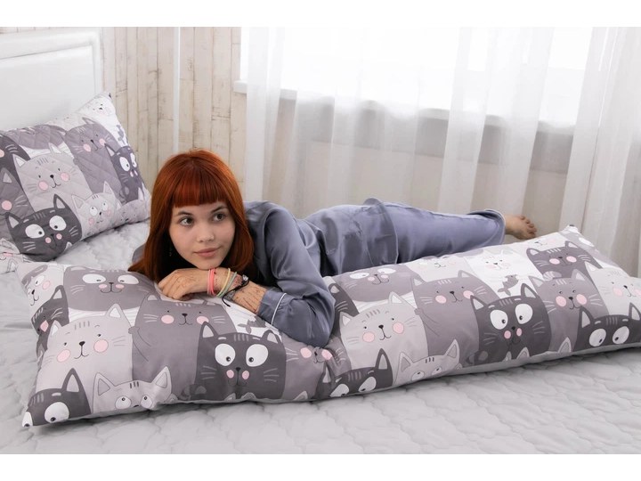 Подушка дакімакура Руно Grey Cat ан