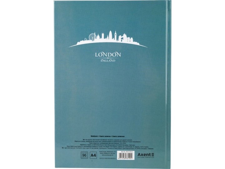 Книга канцелярська Axent Maps Londo