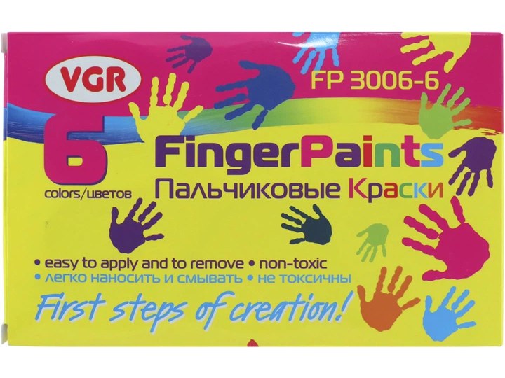 Фарби пальчикові VGR 30 мл у картон