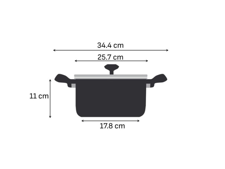 Каструля з металевою кришкою Tefal